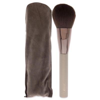 delilah - Large Powder Complexion Brush - Flat, Arched Shaped - Synthetic Fibre Blends - Loose or Pressed Powders - Wooden HAndle - For all Skin Type - Cruelty Free - 1 Pc