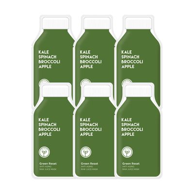 ESW Beauty Green Reset Anti-Aging Raw Juice Sheet Mask Multipack