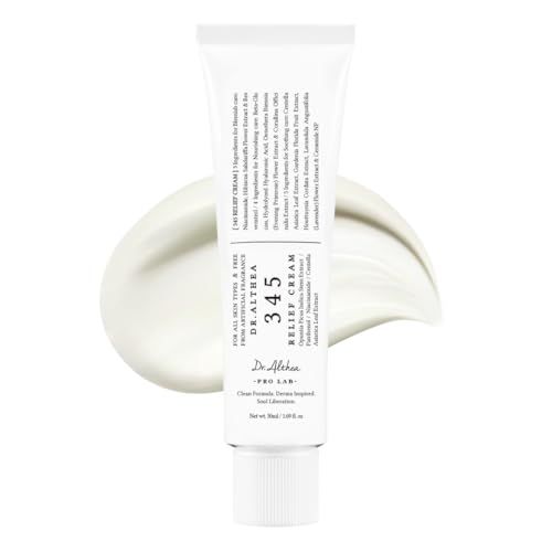Dr.Althea 345 Relief Cream | Daily Face Moisturizer | Blemish Relief Care | Soothing Recovery &amp; Moisture with Niacinamide, Panthenol | Korean Vegan Skincare for All Skin Types | 1.7 Fl Oz (Pack of 1)