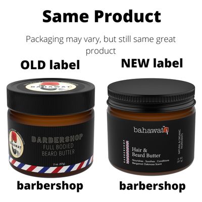BAHAWAT Hair & Beard Butter -Barbershop - Strengthen & Soften Leave in Conditioner - Natural Ingredients | The Best Beard Butter- 2oz- packaging may vary