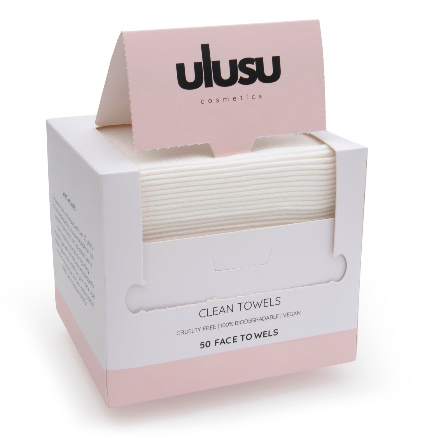 Generic Ulusu Cosmetics Clean Towels, Disposable Face Towel, Biodegradable Facial Towels, Extra Thick Soft Large Clean Facial Towels, Dry Wipes for Sensitive Skin, Travel, Makeup Remover, 50 Count