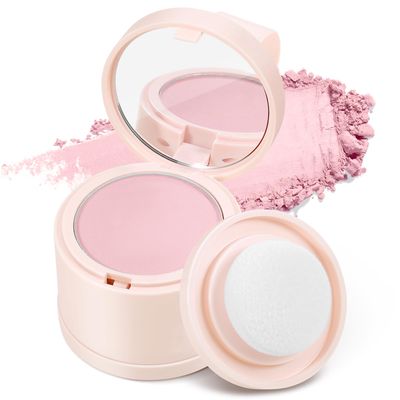 Boobeen Blush Compact for Face, Single Color Blush Powder Face Makeup, Highly Pigmented Matte Baked Makeup Pressed Blush Powder, Natural Blends Easily, with Puff