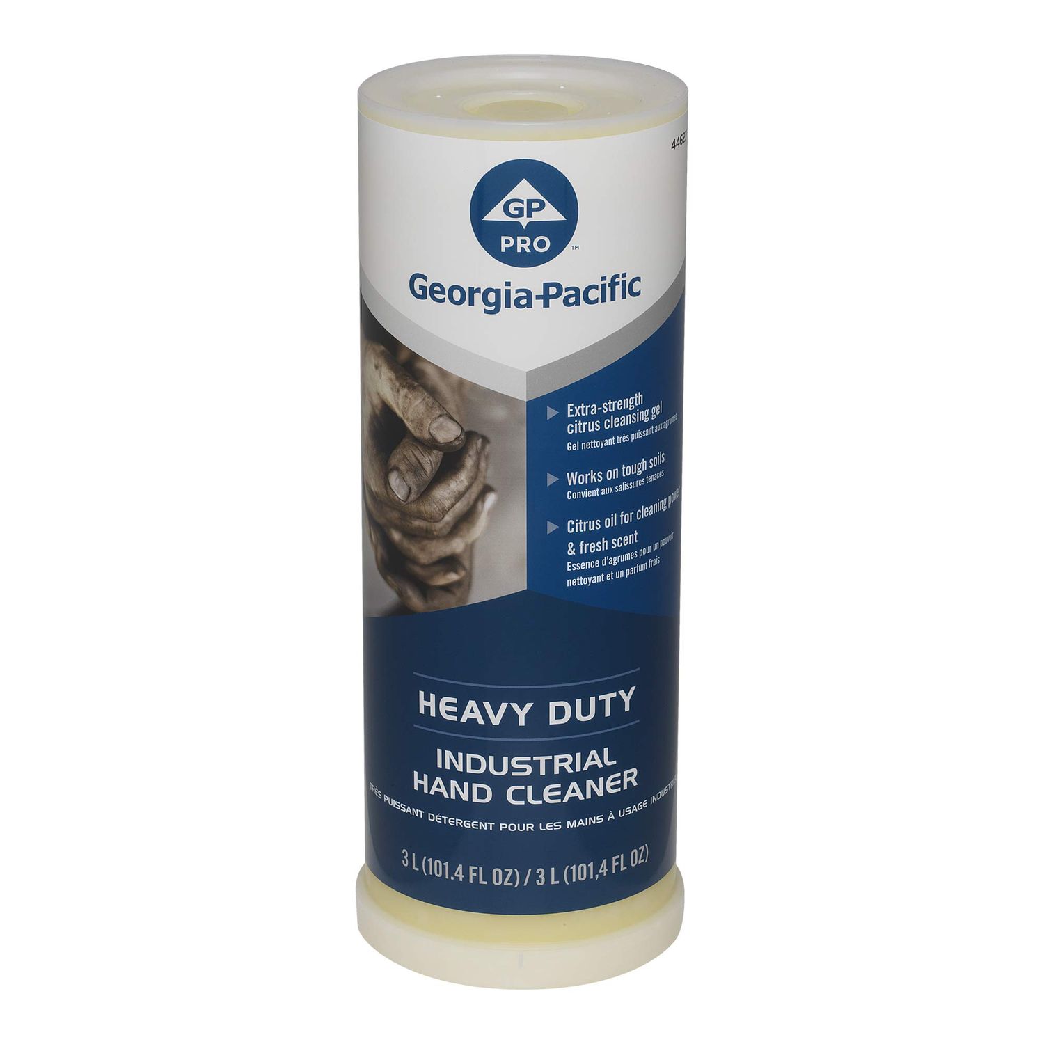 Georgia-Pacific Heavy Duty Industrial Grit Hand Cleaner by GP PRO (Georgia-Pacific), Citrus, 44627, 3000 mL Per Refill, 2 Refills Per Case