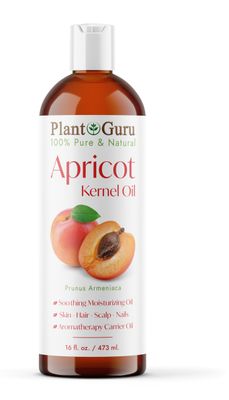 Apricot Kernel Oil 16 oz Cold Pressed 100% Pure Natural Carrier - Skin, Face, Body And Hair Growth Moisturizer. Great For DYI Cream, Lotions and Lip balm.