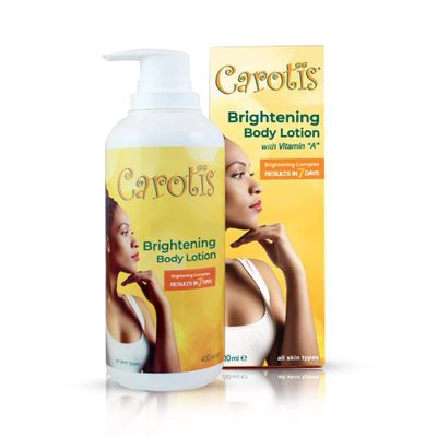 CAROTS, Skin Brightening Lotion - 13.5 Fl oz / 400ml |For Body, Knees, Elbows, Hands, with Carrot Oil and Vitamin A