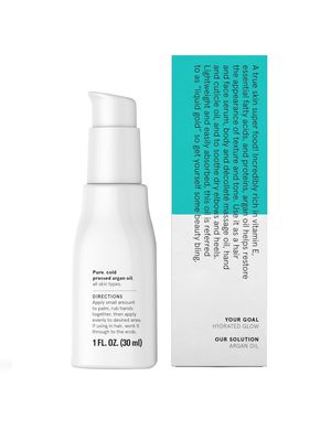 Acure The Essentials Moroccan Argan Oil - Rich in Vitamin E and Essential Fatty Acids - Hydrating &amp; Soothing Multi-Purpose Oil For All Skin &amp; Hair Type - All Natural Pure &amp; Cold Pressed - 1 Fl Oz
