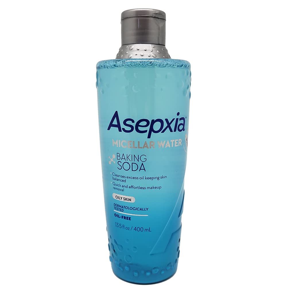 Asepxia Baking Soda Micellar Water Cleanser &amp; Makeup Remover, 13.5 Ounce