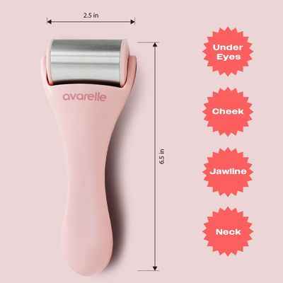 AVARELLE Ice Roller for Face | Women Eye Roller & Face Massager for Puffy Eyes | Face Ice Roller & Cold Skin Care Tools for Puffy Eyes & Dark Circles | Lymphatic Drainage Massager Face by Spot Tech