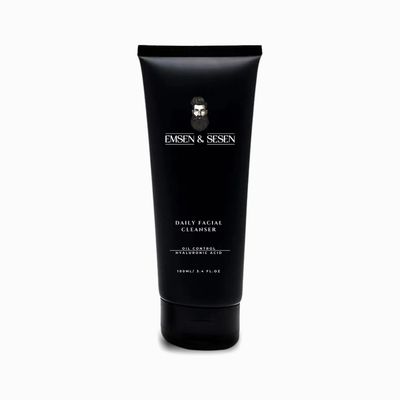 EMSEN &amp; SESEN Mens Daily Facial - Deep Cleansing &amp; Hydrating Face Wash with Volcanic Soil, Aloe Vera, Vitamin E, Hyaluronic Acid &amp; Chamomile | 3.4 fl oz