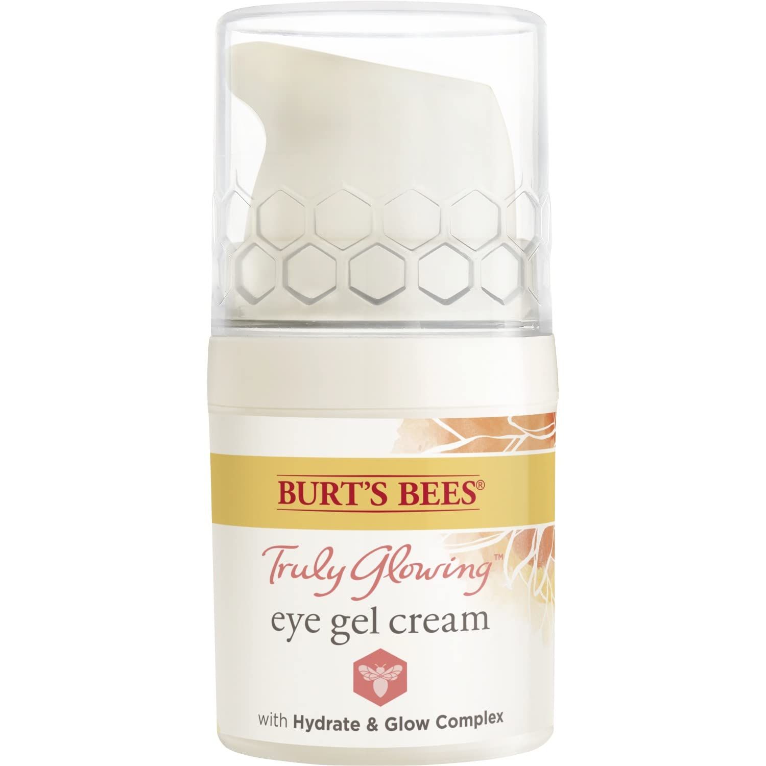 Burt&#39;s Bees Truly Glowing Eye Gel Cream Unisex 0.5 oz, White