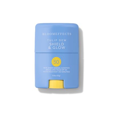 Bloomeffects - Tulip Dew Shield &amp; Glow SPF Sunstick with Broad Spectrum Mineral SPF 50 (Water-Resistant Up To 80 Minutes) | Cruelty-Free Clean Beauty (0.6 oz | 17 g)