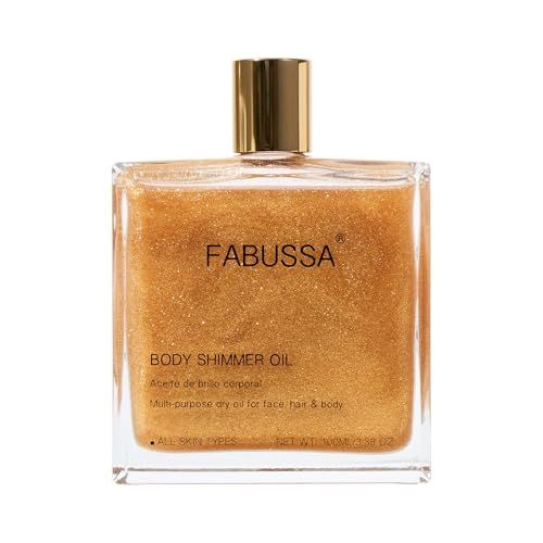 Body Shimmer Oil | Hydrating &amp; Illuminating Highlighter for Face, Body &amp; Hair 3.38 Fl Oz