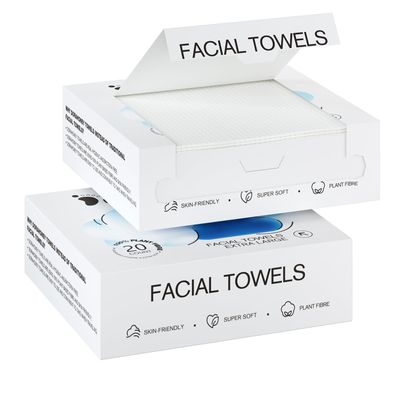 Disposable Face Towels, 12&quot;12&quot; Extra Large Face Towelettes, Ultra Soft Facial Towels for Sensitive Skin, Makeup Remover Dry Wipes,Thick Face Towel for Travel,20 Count (2 Pack)