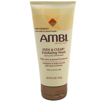 Ambi Even &amp; Clear Exfoliating Wash 5 oz(Pack of 2)