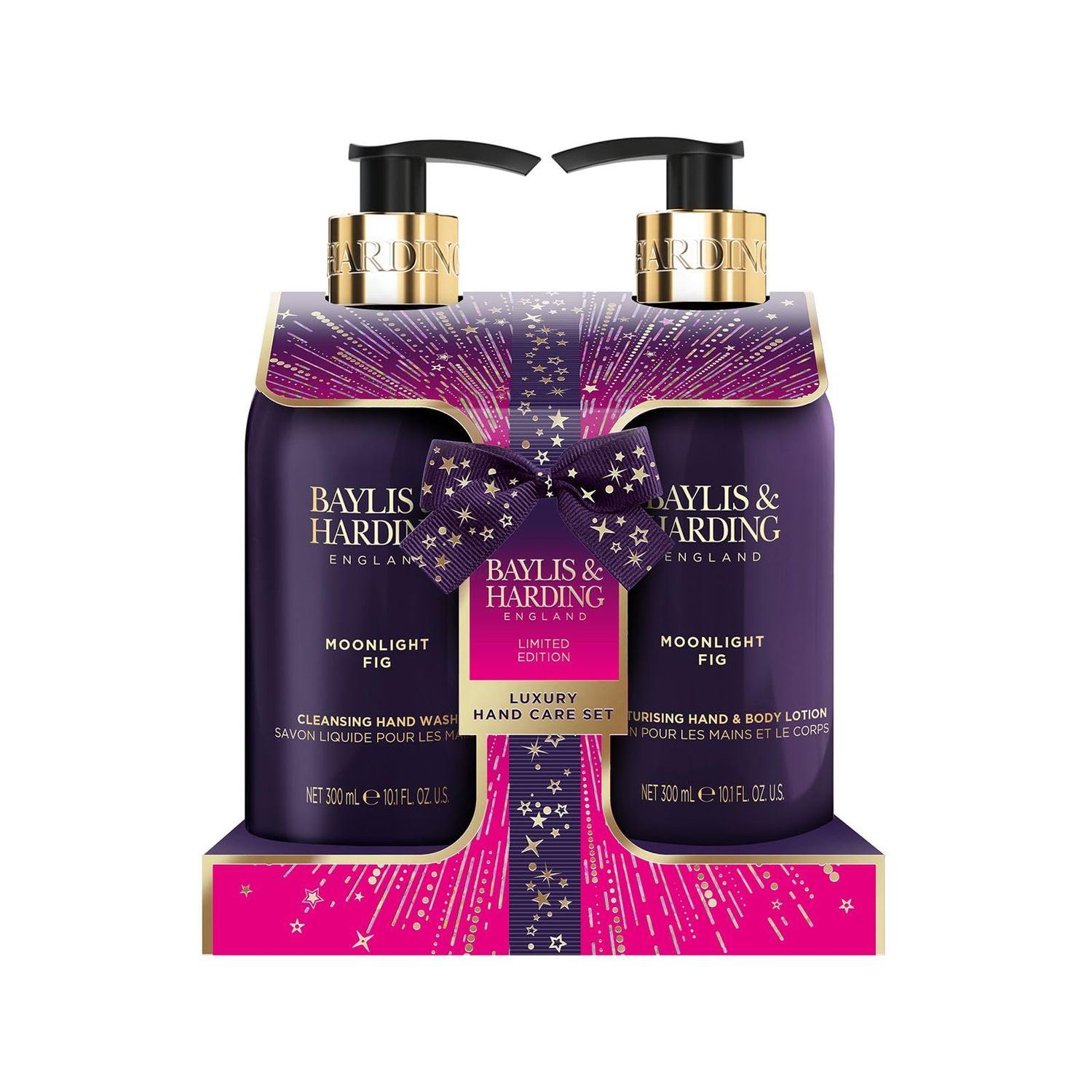 Baylis &amp; Harding Gift Set for Women - Hand &amp; Skincare Pack - Moonlight Fig &amp; Pomegranate Indulgent