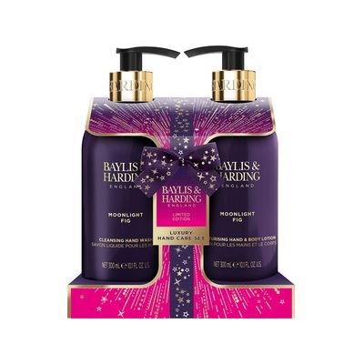 Baylis &amp; Harding Gift Set for Women - Hand &amp; Skincare Pack - Moonlight Fig &amp; Pomegranate Indulgent