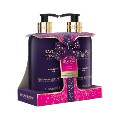 Baylis &amp; Harding Gift Set for Women - Hand &amp; Skincare Pack - Moonlight Fig &amp; Pomegranate Indulgent