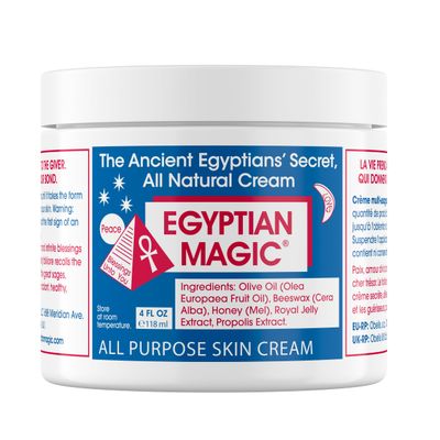 Egyptian Magic - All Purpose Face, Body, and Dry Skin Moisturizing Cream, Skin Protectant for Women &amp; Men, Eczema Care Healing Balm, Scar Treatment, Stretch Marks, and Tattoo Aftercare, 4oz Jar