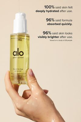 Alo Head-To-Toe Ultra Rich Hydrating Glow Oil - Ultra-Rich, Rapid-Absorbing Elixir - Deeply Hydrates &amp; Locks in Moisture - 3.2 Fl Oz