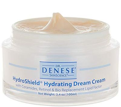Dr. Denese SkinScience HydroShield Hydrating Dream Cream Advanced Hydration with Retinol, Peptides &amp; Cermides To Help Maintain Moisture Tone &amp; Elasticity - Reduce the Look of Fine Lines - 3.4oz