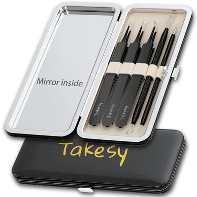 Blackhead Remover Tool Nose Extraction, Acne Tools Extractor Kit Pimple Popper Tool Zit Popping Tool Kit (Black)