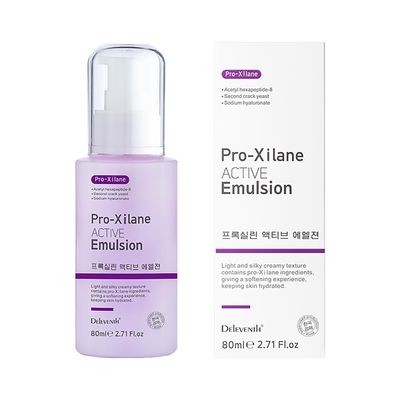 DEleventh Korean Brand Pro-Xilane Active Emulsion 80ml / Anti-Wrinkle, Moisturizing, Anti-Aging, Tighten and Delicate Skin, Improve Darkening, Repair Damaged Cells, and Block UV Rays