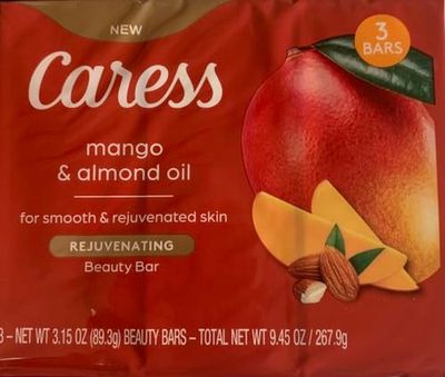 Caress Mango &amp; Almond Oil for Smooth &amp; Rejuvenated Skin 3 Bars