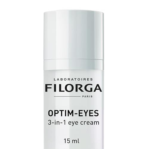 Filorga Optim-Eyes Eye Cream, Revitalizing 3-in-1 Skin Treatment for Rapid Reduction of Dark Circles, Wrinkles &amp; Puffiness Around the Eyes, 0.5 fl. oz.