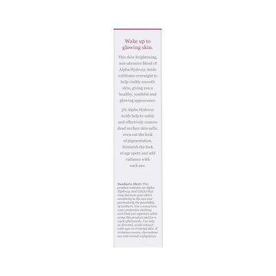 DERMA E Essentials Overnight Peel - Vegan, Gluten-Free Nourishing Facial Exfoliant with Alpha Hydroxy Acid and Lactic Acid, 2 fl oz