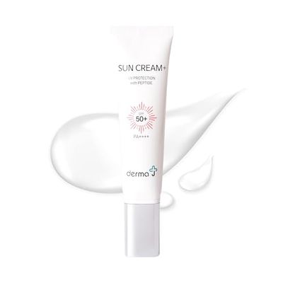 derma J Peptide sunscreen with SPF 50+ / PA++++ (50ml / 1.69 fl oz.) -Perfect UV Protection -Dermatologist Tested and Recommended -Daily Moisturizer Facial sunscreen for All Type of Skin