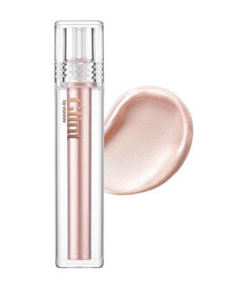 Glint Liquid Gel Highlighter (Dewy Moon, 0.1oz) - Multi-Use Face &amp; Body Gloss for Smooth Glow, Long-Lasting Illuminator Balm for Healthy Radiance. Korean Makeup. Eyes, Cheeks, Nose, Lips.