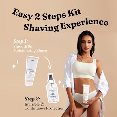 Coochy Plus Intimate Shaving Complete Kit - FRAGRANCE FREE &amp; After Shave Protection Soothing Moisturizer Mist - Antioxidant Formula Prevents Razor Burns, Itchiness &amp; Ingrown Hairs