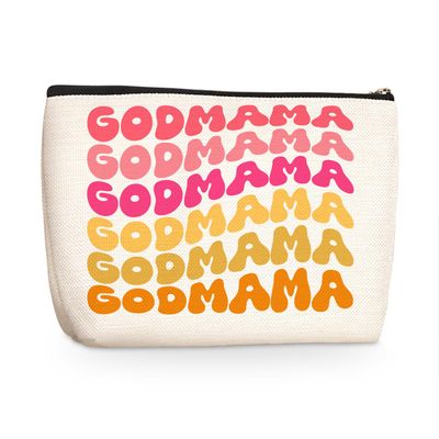 Godmother Gift Godmother Proposal Gift Cosmetic Bag Makeup Bag New Mom Gifts Best Mom Gifts Travel Toiletry Bag Appreciate Gifts Grandma Gifts Mothers Day Christmas Birthday Gifts for Women Female