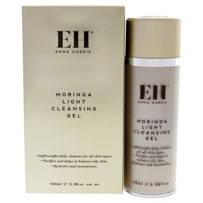 Emma Hardie 100ml Moringa Light Cleansing Gel for Daily Use, Clears, Purifies &amp; Helps to Balance Oily Skin, Hydrates &amp; Moisturises, Also Suitable for All Skin Types, Vegan &amp; Cruelty Free
