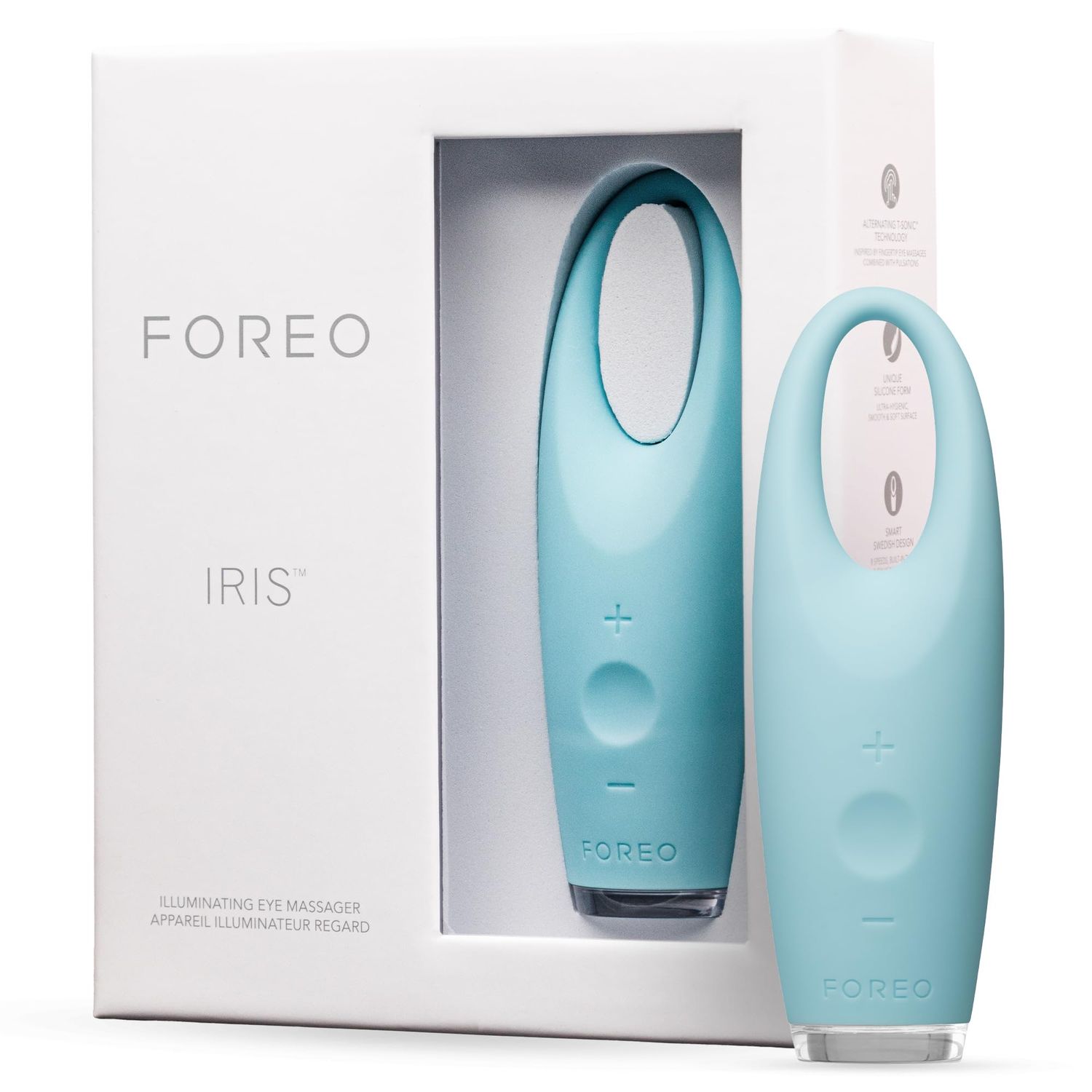 FOREO IRIS Eye Massager Dark Circle Remover &amp; Eyebag Remover Eye Depuffer Anti Aging Increases Absorption of Eye Mask Essences| Waterproof 2-year Warranty Mint