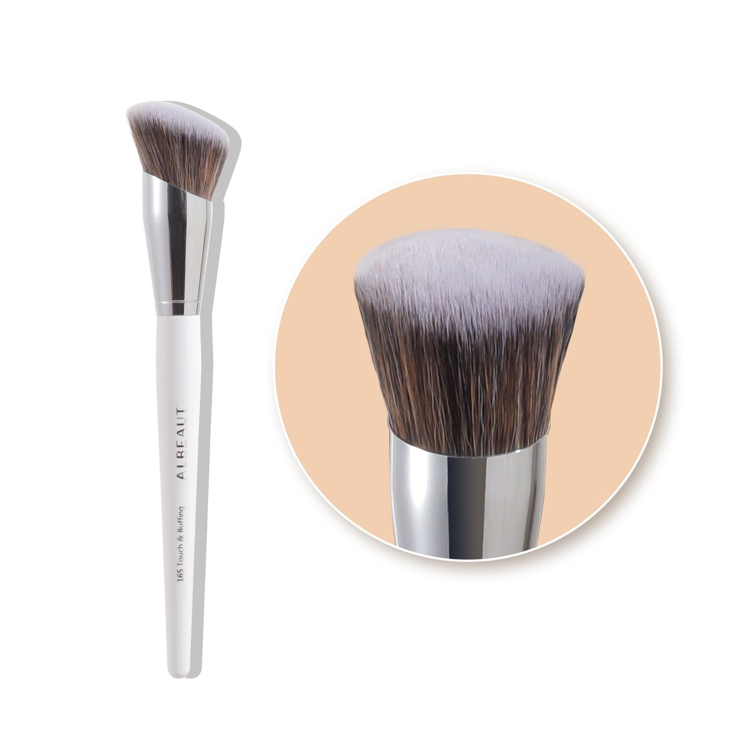 Albeaut Bronzer Brush for Face Makeup, Angled Foundation Contour Blush Blending Brush
