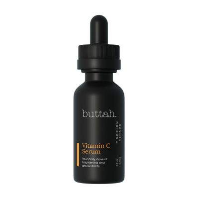 Buttah Skin Vitamin C Serum 1 FL oz e 30mL - For Face - Vitamin E - Ferulic Acid - Green Tea