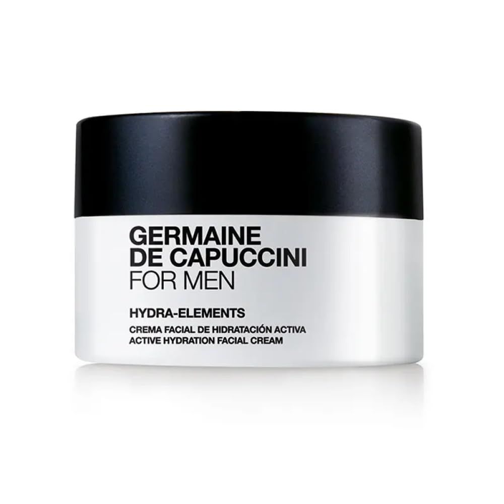 Germaine de Capuccini | FOR MEN - Hydra Elements Moisturizer - Moisturizer face cream for men - Formulated for men skin, often aggravated by shaving - Active Hydration Facial Cream - 1.7 oz