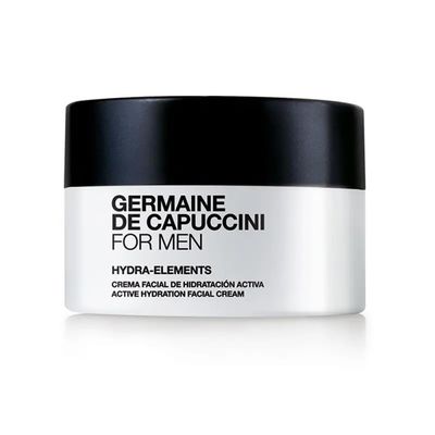 Germaine de Capuccini | FOR MEN - Hydra Elements Moisturizer - Moisturizer face cream for men - Formulated for men skin, often aggravated by shaving - Active Hydration Facial Cream - 1.7 oz