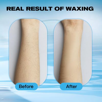 EarayWax Waxing Kit for Women Men, Wax Warmer Hair Removal at Home with Hard Wax Beads & Silicone Pot, Suitable for Sensitive Skin Brazilian Bikini, Facial, Underarms, Legs, Full body