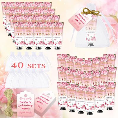 40 Pack Hand Cream Sets for Baby Shower Favors,Baby Shower Hand Cream Wedding Hand Cream Gifts Baby Shower Party Bulk Gifts, Baby Shower Party Gifts for Guests,Baby Shower Thank You Gifts for Girls