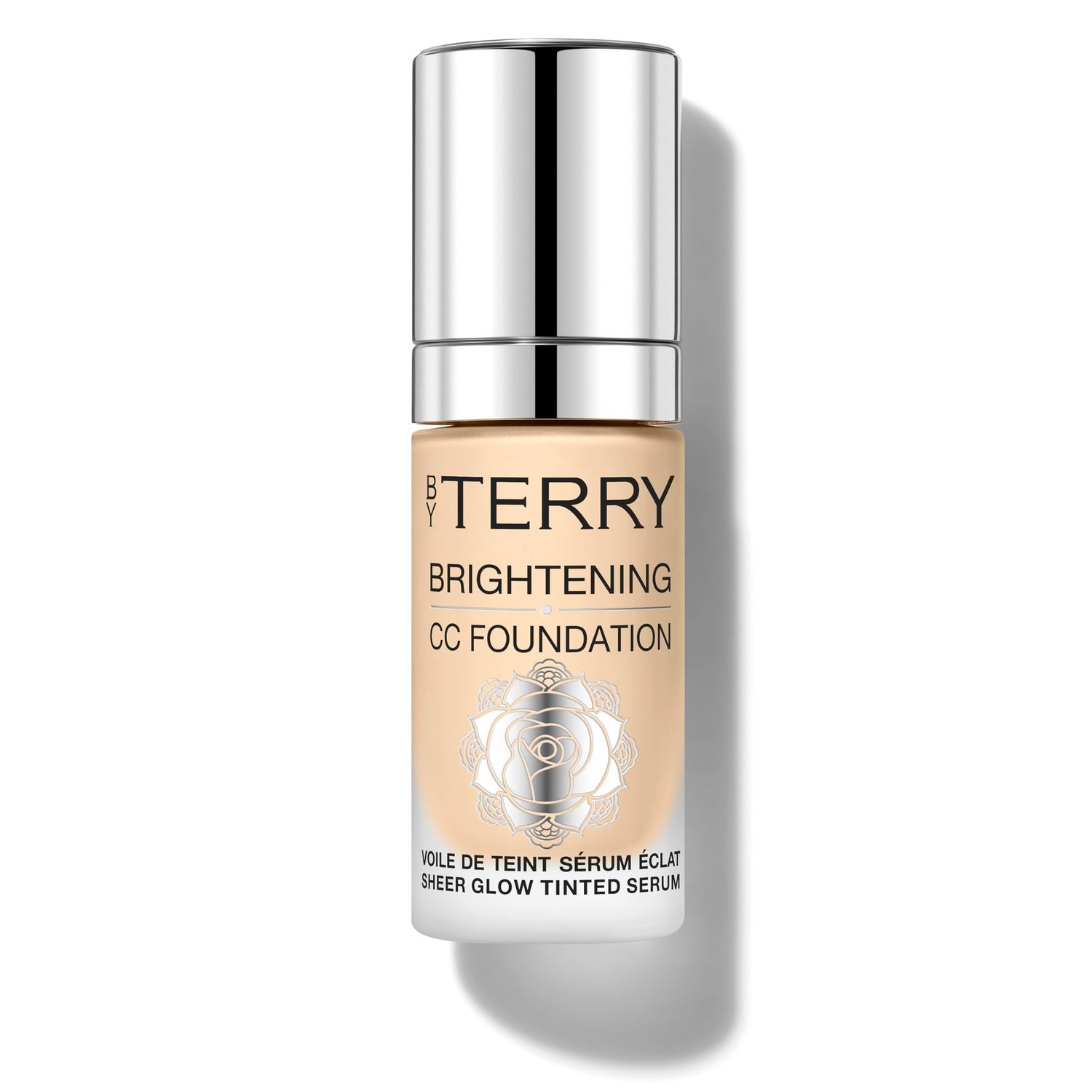 By Terry Brightening CC Foundation, Hydrating Serum Foundation, Ultra-Sheer Finish, Vegan &amp; Cruelty-Free, 2W, Light Warm