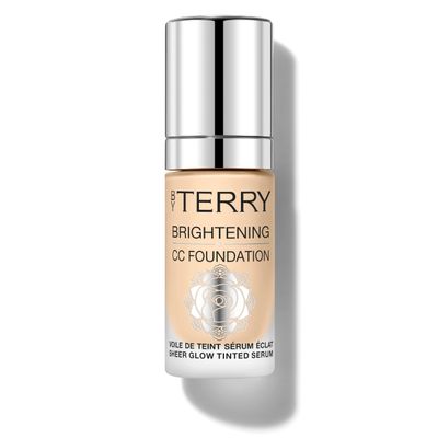 By Terry Brightening CC Foundation, Hydrating Serum Foundation, Ultra-Sheer Finish, Vegan &amp; Cruelty-Free, 2W, Light Warm
