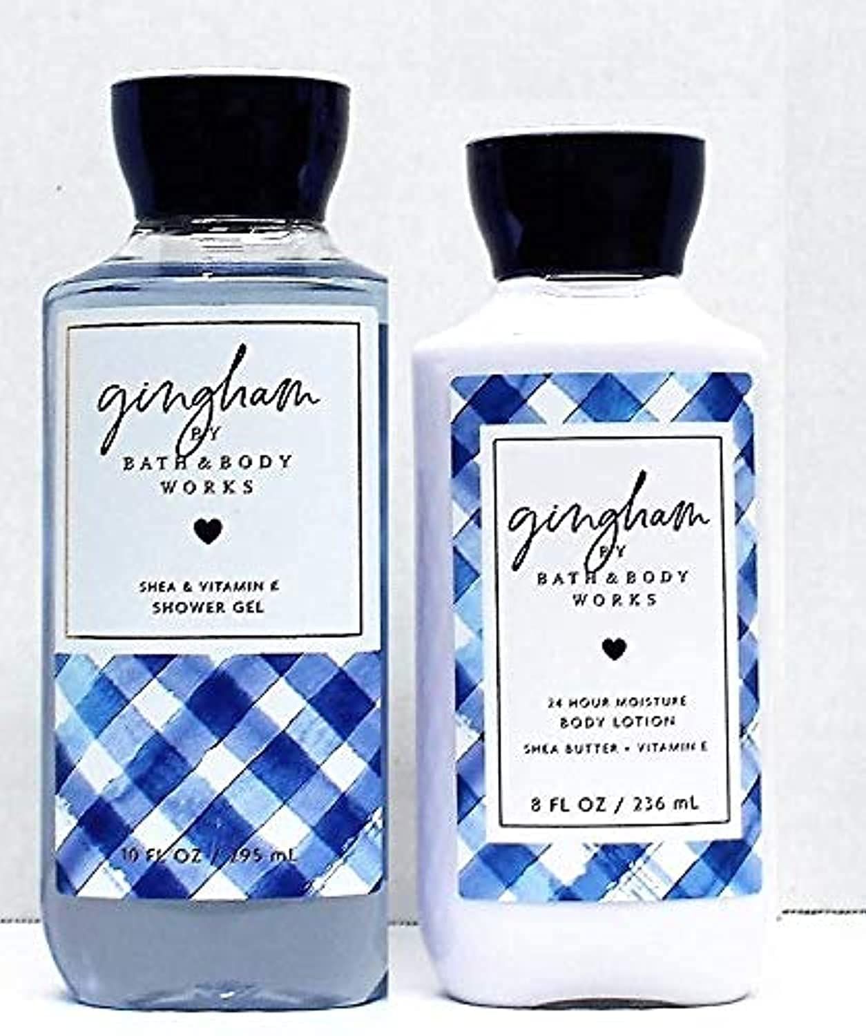 Bath &amp; Body Works GINGHAM DUO Gift Set - Body Lotion &amp; Shower Gel - Full Size