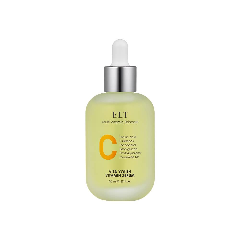 ELT Vita Youth Vitamin C Serum 1.69fl.oz.(50ml) | Multi Vitamin C Skin Soothing and Calming Effect | Skin Damage Protection| Strengthen Skin Barrier | Turns Skin Clearer |Korean Skin Care