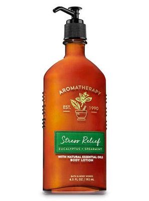 Bath &amp; Body Works Aromatherapy Stress Relief Diffuser, Prime Spa Gift Set Wellness Bundle, Eucalyptus Spearmint Body Lotion + Body Wash &amp; Foam Bath + Wick Candle, Relax Essential Oils