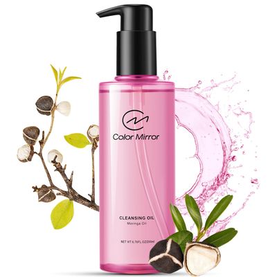 Color Mirror Moringa Deep Cleansing Oil, 6.76 fl oz 200ml, Gentle Pore Control, Heavy Makeup Remover
