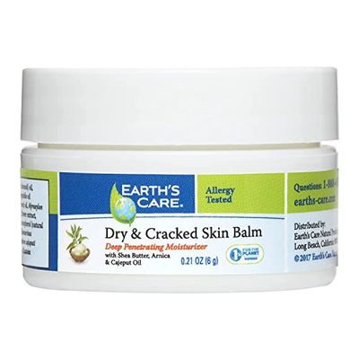 Earth&#39;s Care Dry and Cracked Skin Balm, Allergy-Tested, No Parabens, Colors or Fragrances, 0.21 OZ Trial Size