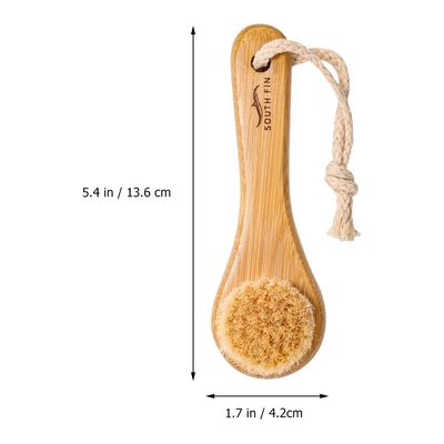 FRCOLOR Face Brush Exfoliating Face Brush Face Scrubber Bamboo Scrub Cleansing Brush Exfoliates Skin to Help Reduce Flaking, Fine Lines, Supports Glowing Complexion