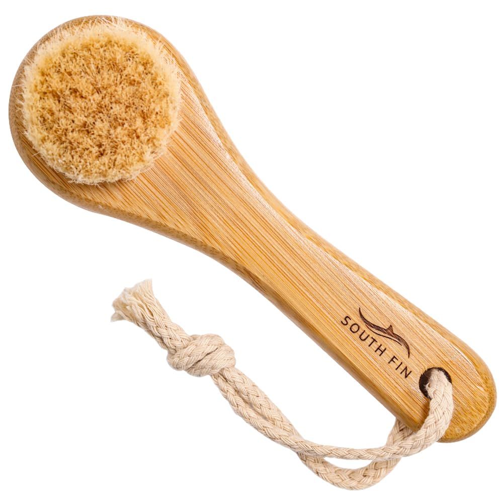 FRCOLOR Face Brush Exfoliating Face Brush Face Scrubber Bamboo Scrub Cleansing Brush Exfoliates Skin to Help Reduce Flaking, Fine Lines, Supports Glowing Complexion